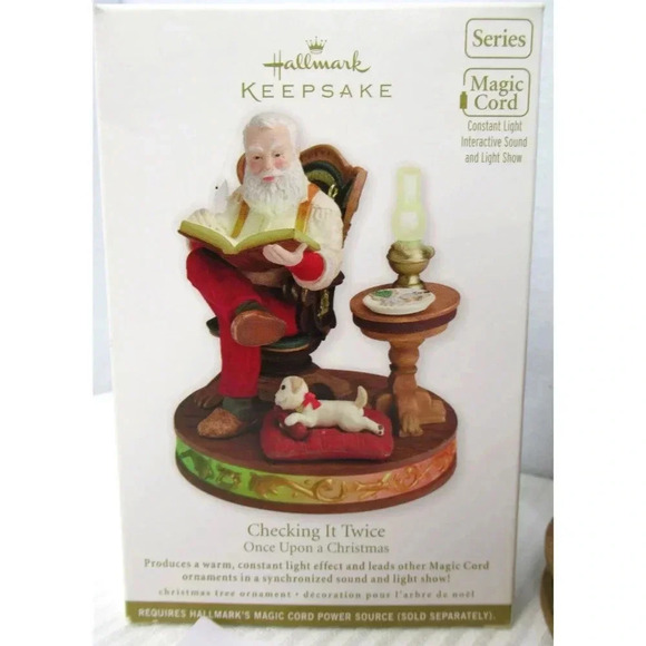 Hallmark Keepsake Ornament 'CHECKING IT TWICE' 2011 Once Upon a Christmas Series - Picture 1 of 4